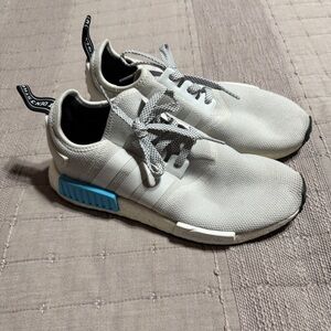 adidas NMD_R1 Men's White Blue Black Athletic Sneakers S80207